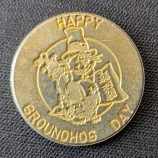Medalla oficial del Punxsutawney Groundhog Club - Día de la Marmota (Edición exclusiva 2025)