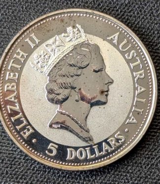 Australia 5 Dólares 1991 - Kookaburra 1 oz Plata Pura .999 (Key Date)