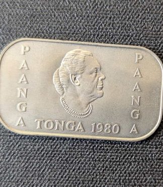 Moneda Rectangular de Tonga - 1 Pa'anga 1980 "FAO - Mujeres Rurales"