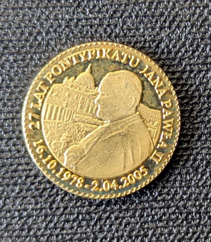 Medalla Juan Pablo II (edición polaca) - Reverso Amantes de Teruel