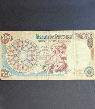 Billete de 500 escudos de Portugal (1966) - D. João II y los Descubrimientos