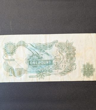 Billete de 1 libra del Reino Unido (1978-1981) - Isabel II e Isaac Newton