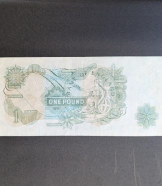 Billete de 1 Libra del Bank of England, firma J.S. Fforde (1966-1970)