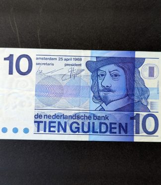 Billete de 10 Florines de Países Bajos, serie Frans Hals (1968)