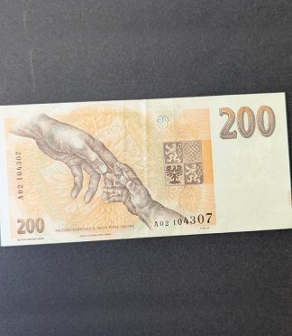Billete de 200 Coronas de República Checa, Jan Amos Komenský (1993)