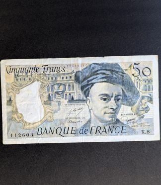 Billete de 50 Francos de Francia, Maurice Quentin de La Tour (1977)