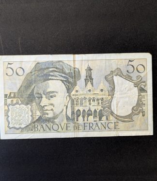 Billete de 50 Francos de Francia, Maurice Quentin de La Tour (1977)