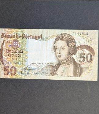 Billete de 50 Escudos de Portugal, Infanta Doña Maria (1968)