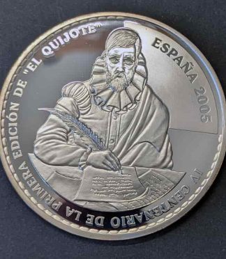 Cincuentín de 50 euros de plata (2005) - IV Centenario de Don Quijote de la Mancha
