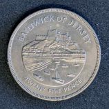 Moneda de 25 peniques de Jersey (1977) - Jubileo de Plata de la reina Isabel II