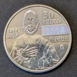30 euros 2014 EL GRECO - Plata .925 (IV Centenario)