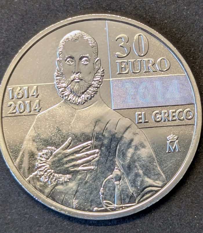 item-02 30 euros 2014 EL GRECO - Plata .925 (IV Centenario)