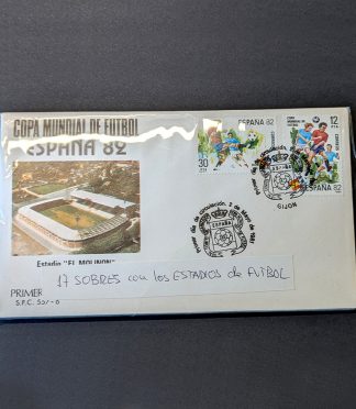 Colección Sobres Primer Día – Mundial España 82 | Serie Completa "Estadios" (17 Sobres)