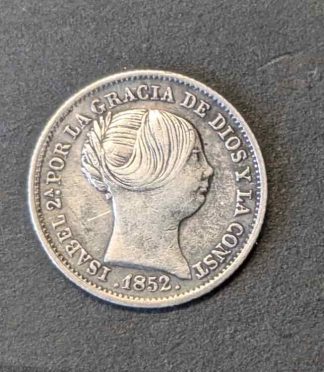 1 Real 1852 Isabel II "Madrid" (Plata)