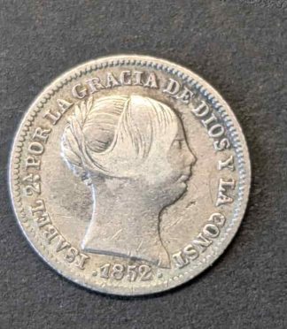 1 Real 1859 Isabel II "Laureada" (Plata .900)