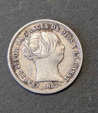 1 Real 1852 Isabel II "Cabeza Desnuda" (Plata) - Ejemplar B