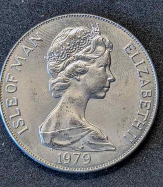 Moneda de 1 corona de la Isla de Man (1979) - Milenio de Tynwald y Sir William Hillary