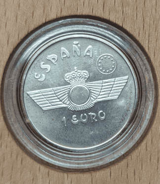 Moneda de 1 euro 1997 avión Maurice Farman en plata – F.N.M.T.