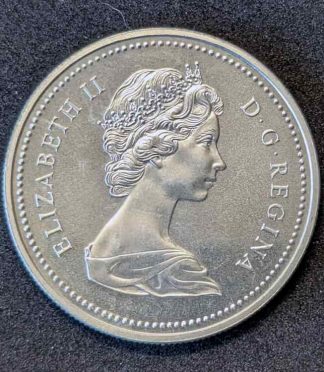 Moneda de 1 dólar de Canadá de 1974 (centenario de Winnipeg) - PLATA (500 milésimas)
