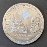 2000 Pesetas de Juan Carlos I, 1875 - IV Centenario de Felipe II