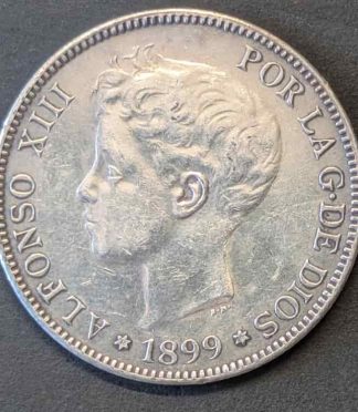 5 pesetas alfonso xiii