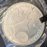 12 Euros 2002 Presidencia Unión Europea. La primera de la serie. Plata SC