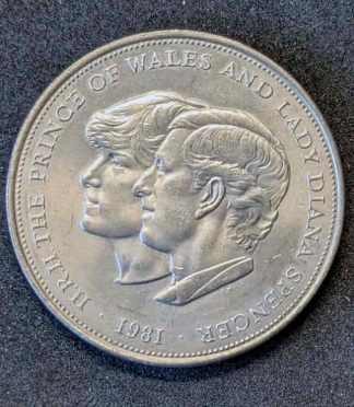 item-21 – copia Moneda de 25 peniques del Reino Unido (1981) - Boda del príncipe Carlos y Lady Diana Spencer