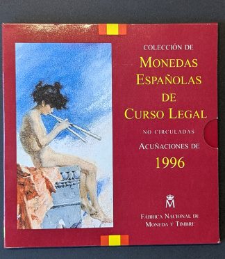 España 1996 - Cartera Oficial FNMT - Incluye 2000 Pesetas de Plata (Goya) - Calidad BU