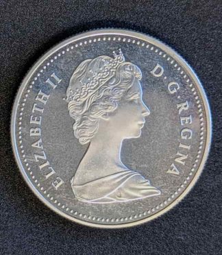 Moneda de 1 dólar de Canadá de 1982 (Centenario de Regina) - PLATA (500 milésimas)