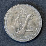 Moneda de 1 corona de la Isla de Man (1979) - Milenio de Tynwald y Barco Vikingo