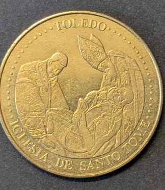 Token Toledo El Entierro del Conde de Orgaz escena del milagro — National Tokens