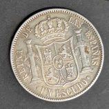 1 Escudo 1868 Isabel II - Año de la Revolución (Plata)