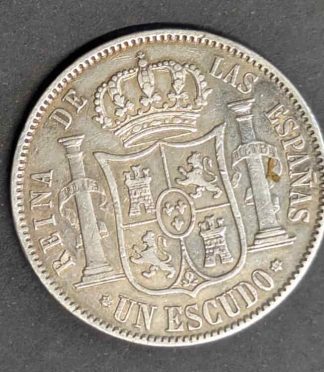 1 Escudo 1868 Isabel II - Año de la Revolución (Plata)