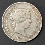 1 Escudo 1868 Isabel II - Año de la Revolución (Plata)