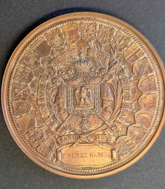 item-54 Título: Medalla de bronce - Napoleón III - Exposición Universal de París 1855 (Nominativa)