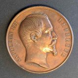 Título: Medalla de bronce - Napoleón III - Exposición Universal de París 1855 (Nominativa)