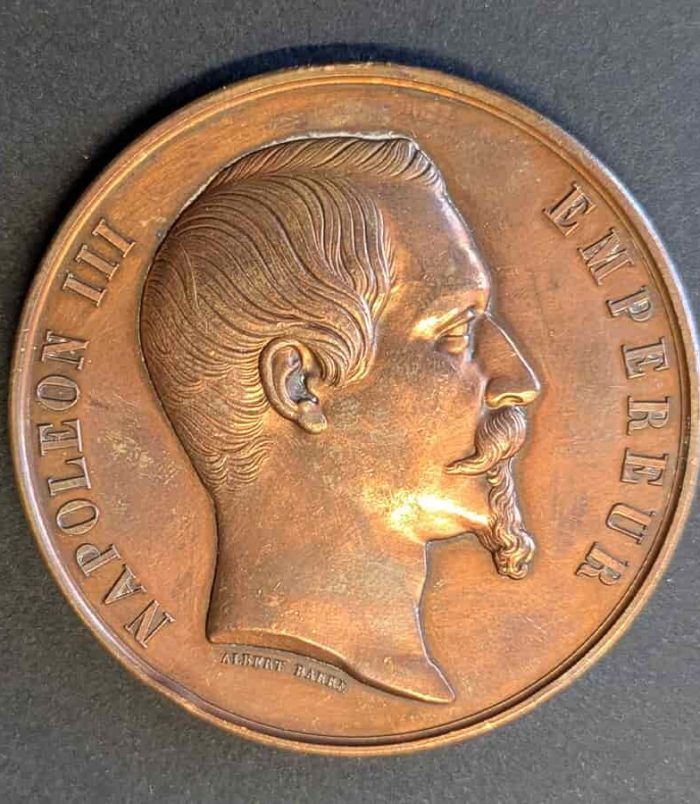 item-55 Título: Medalla de bronce - Napoleón III - Exposición Universal de París 1855 (Nominativa)