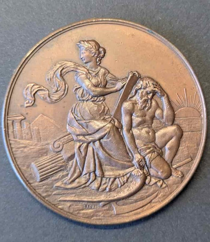item-60 Título: Medalla de Bronce - Real Academia de la Historia (Premio Fiesta de la Raza 1923)