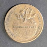 Rara Ficha Publicitaria Joyería "López y Lleonart" - Barcelona y La Isla de Cuba (c. 1890)