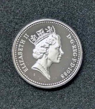 Moneda de 1 libra de plata del Reino Unido (1988) - Escudo Real