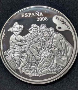Moneda de 50 euros de plata de España (2008) - Velázquez (Pintores Españoles)