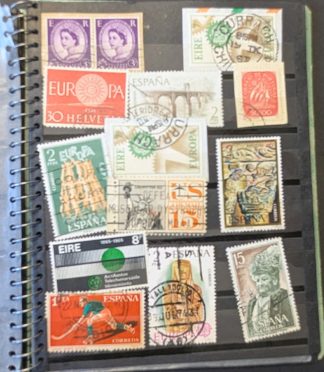 Lote de sellos Europa CEPT, Suiza, Irlanda y España (años 60)