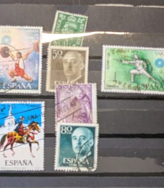 Pequeño lote sellos España Estado Español Franco y Olimpiadas Munich 72