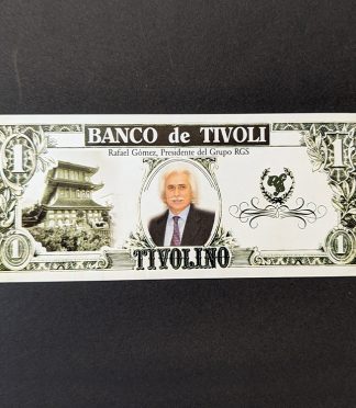 Pareja de billetes 1 Tivolino Parque Tivoli World Benalmádena épocas Olsen y Gómez
